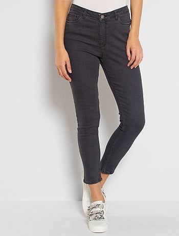 Skinny jeans met een hoge taille, lengtemaat 28 - Kiabi