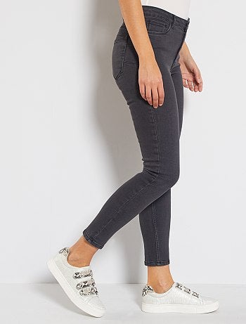 Skinny jeans met een hoge taille, lengtemaat 28 - Kiabi
