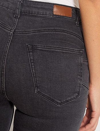 Skinny jeans met een hoge taille, lengtemaat 28 - Kiabi
