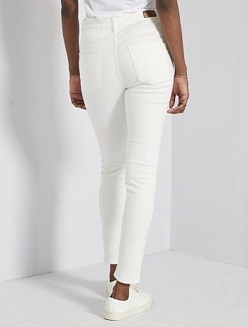 Skinny jeans met een hoge taille, lengtemaat 28 - Kiabi