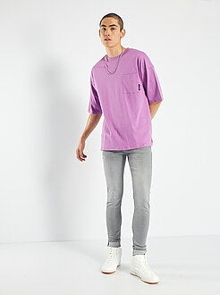 Skinny jeans met geplooid effect - Kiabi