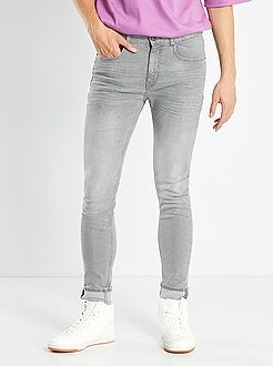 Skinny jeans met geplooid effect - Kiabi