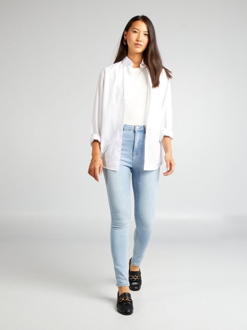 Skinny jeans met hoge taille - L30 - Kiabi