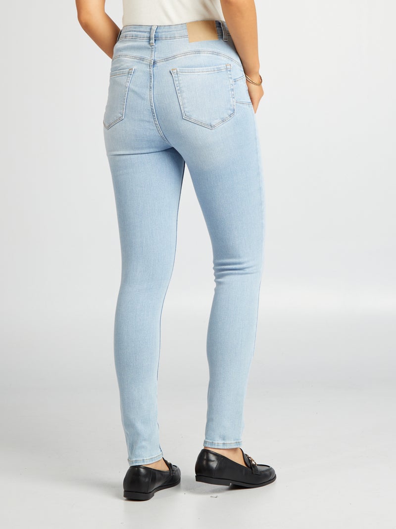 Skinny jeans met hoge taille - L30 BLAUW - Kiabi