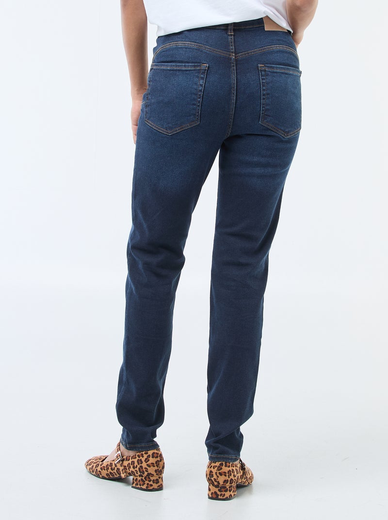 Skinny jeans met hoge taille - L30 Blauw - Kiabi