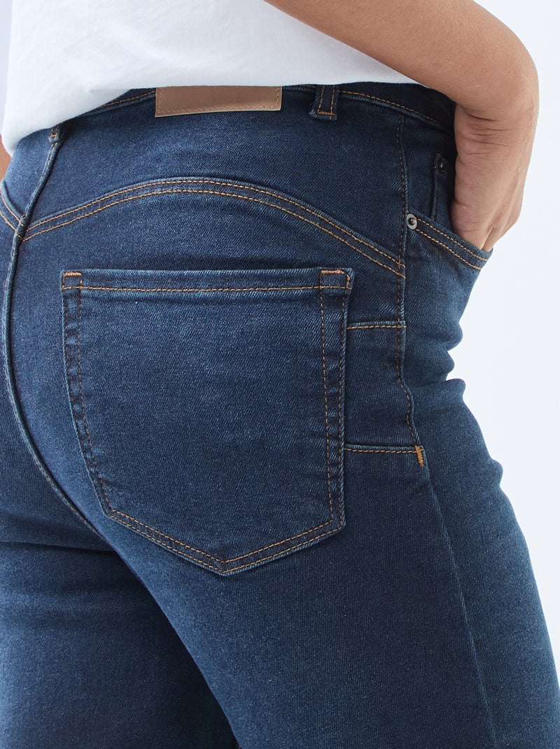 Skinny jeans met hoge taille - L30 Blauw - Kiabi