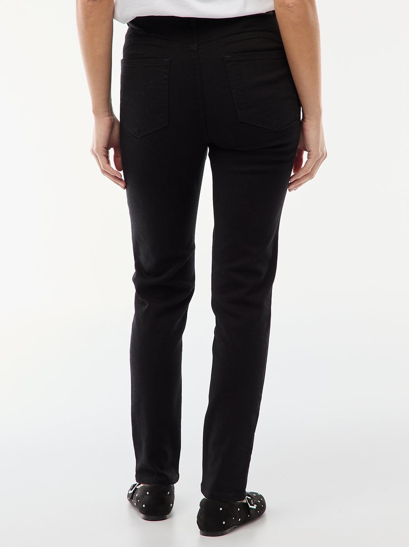 Skinny jeans met hoge taille - L30 Zwart - Kiabi