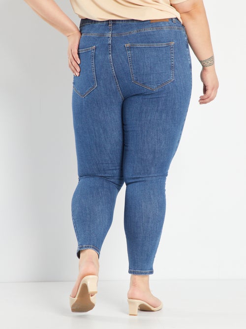 Skinny jeans met hoge taille - L32 - Kiabi