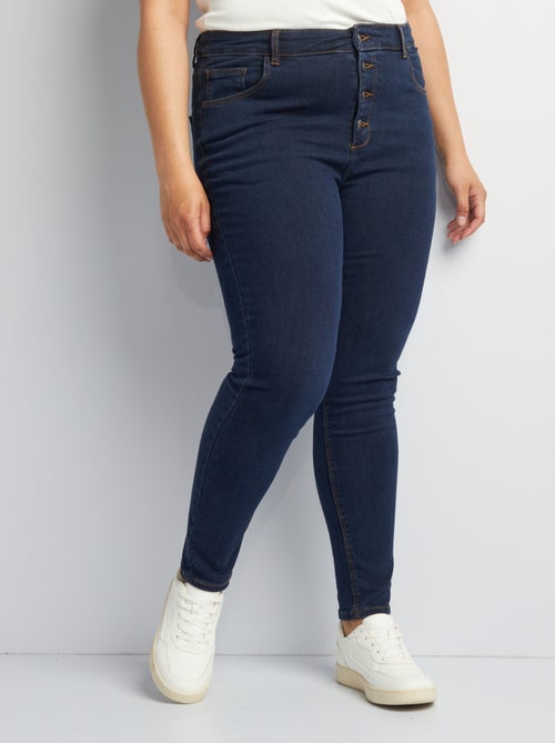 Skinny jeans met hoge taille - L32 - Kiabi