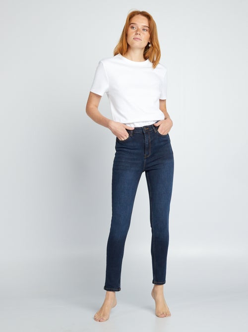 Skinny jeans met hoge taille - L32 - Kiabi