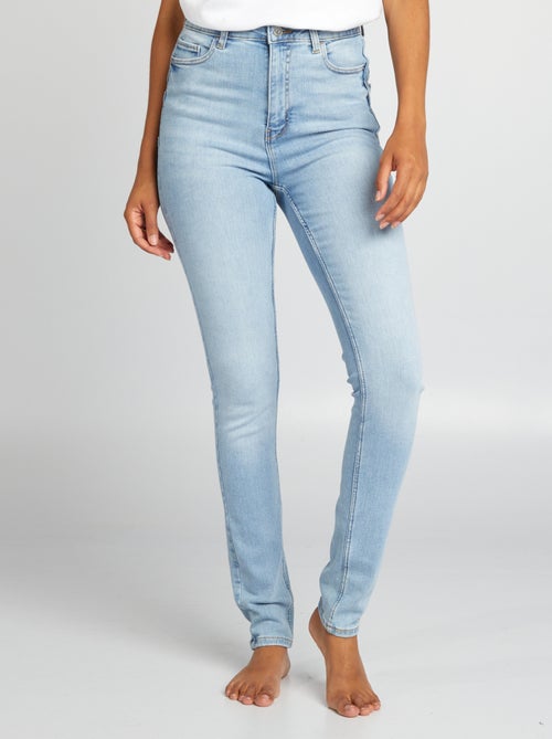 Skinny jeans met hoge taille - L32 - Kiabi