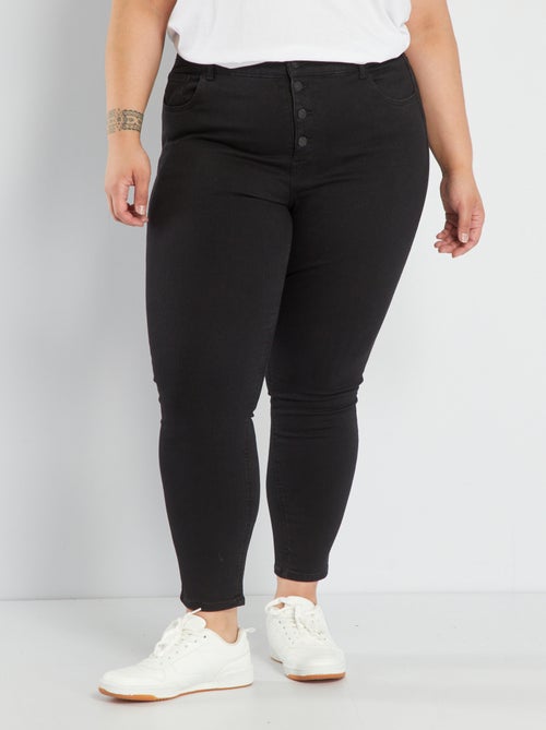 Skinny jeans met hoge taille - L32 - Kiabi