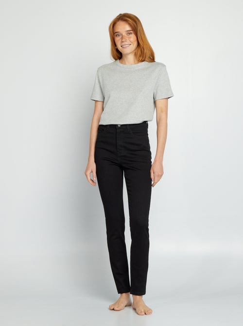 Skinny jeans met hoge taille - L32 - Kiabi