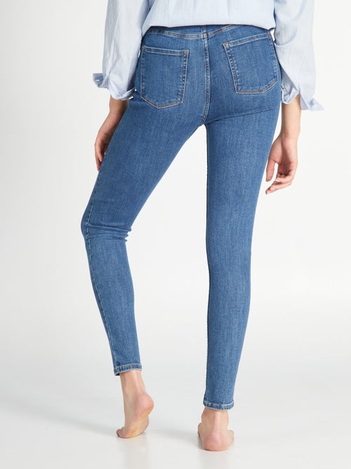 Skinny jeans met hoge taille - Kiabi