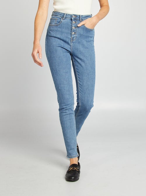 Skinny jeans met hoge taille - Kiabi