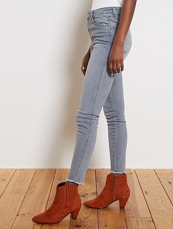 Skinny jeans met hoge taille - Kiabi