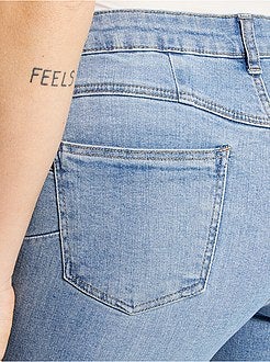 Skinny jeans met hoge taille - Kiabi