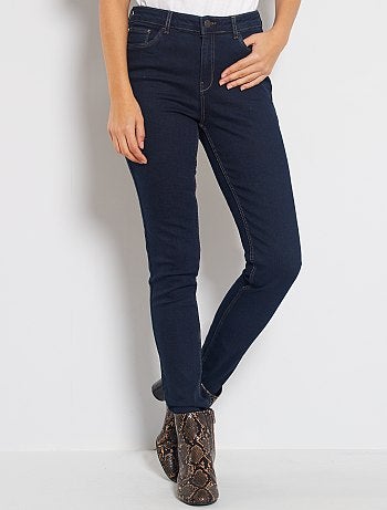 Skinny jeans met hoge taille, lengtemaat 32 - Kiabi