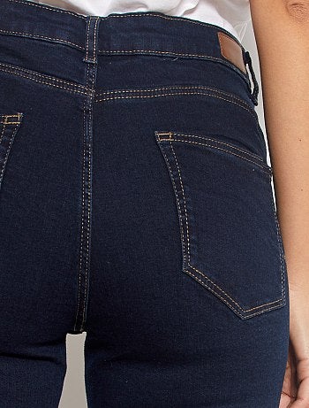 Skinny jeans met hoge taille, lengtemaat 32 - Kiabi