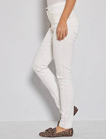Skinny jeans met hoge taille, lengtemaat 32 - Kiabi