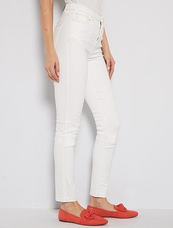 Skinny jeans met hoge taille, lengtemaat 34 - Kiabi