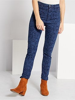 Skinny jeans met print - Kiabi