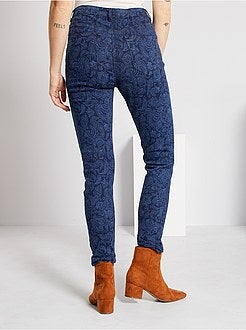 Skinny jeans met print - Kiabi