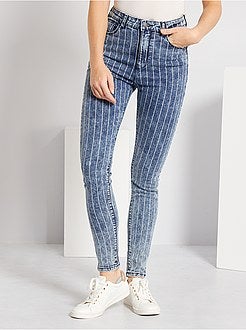 Skinny jeans met print - Kiabi