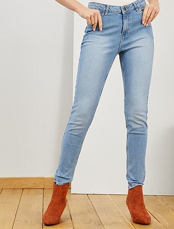 Skinny jeans met superhoge taille - Lengte US30 - Kiabi
