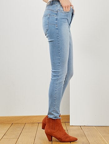 Skinny jeans met superhoge taille - Lengte US30 - Kiabi