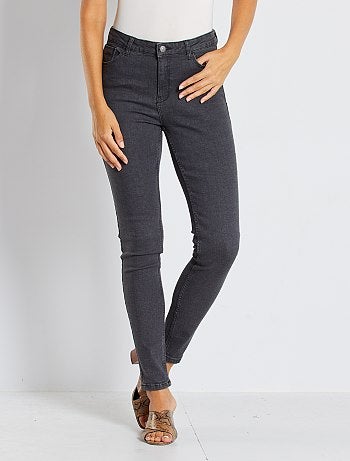 Skinny jeans met superhoge taille - Lengte US30 - Kiabi