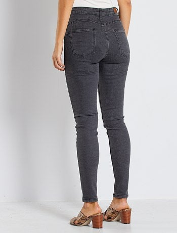 Skinny jeans met superhoge taille - Lengte US30 - Kiabi