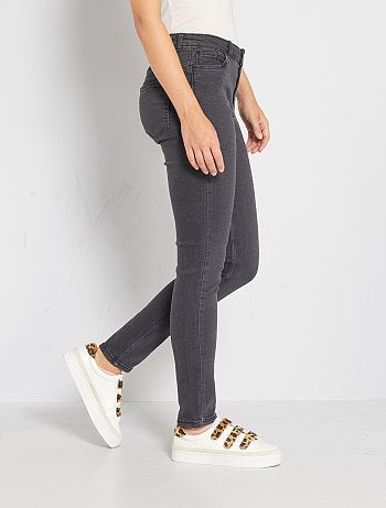 Skinny jeans met superhoge taille - Lengte US30 - Kiabi