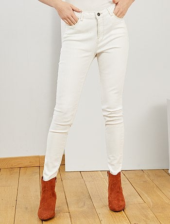 Skinny jeans met superhoge taille - Lengte US30 - Kiabi