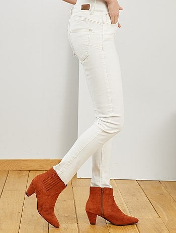 Skinny jeans met superhoge taille - Lengte US30 - Kiabi