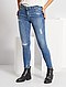     Skinny jeans met versleten plekken en een zeer hoge taille afbeelding 5
