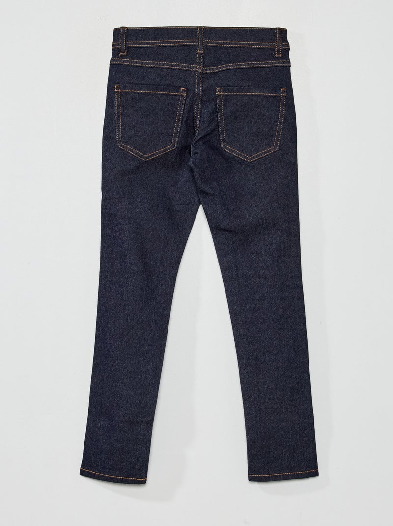 Skinny jeans met verstelbare taille BLAUW - Kiabi
