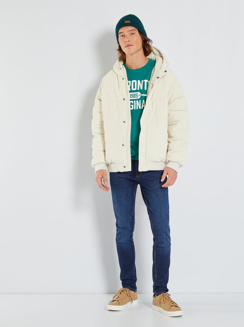 Skinny jeans raw denim - Kiabi