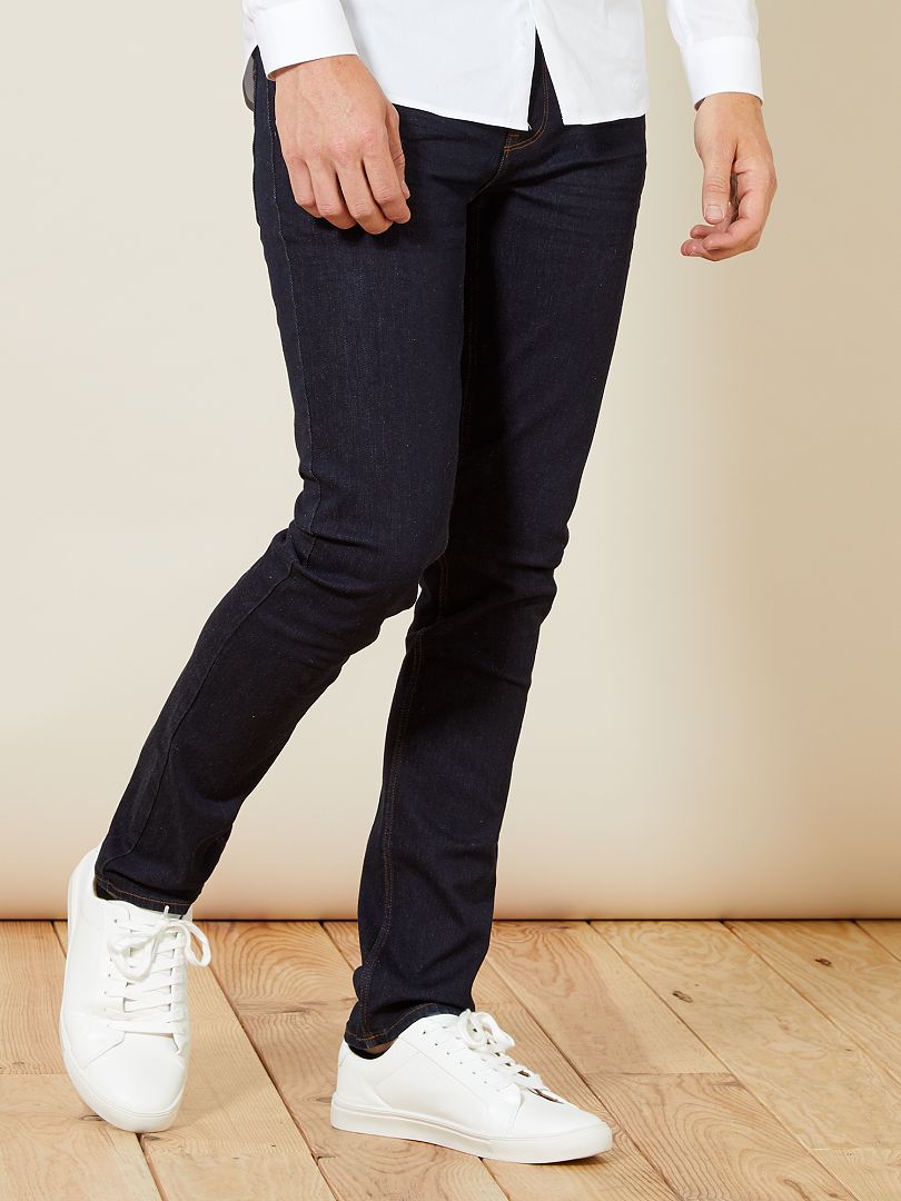 Skinny jeans van stretch katoen raw denim - Kiabi