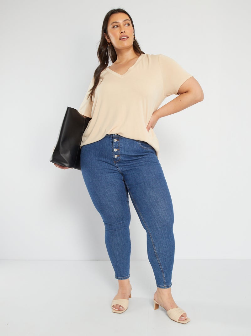 Skinny jeans/zeer nauwsluitend model - L28 BLAUW - Kiabi