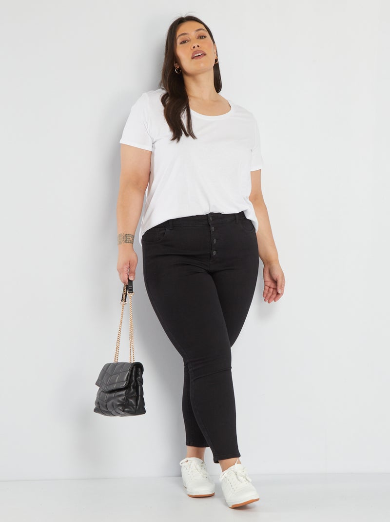 Skinny jeans/zeer nauwsluitend model - L28 ZWART - Kiabi