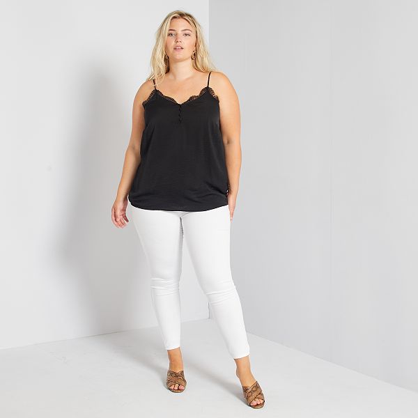 Skinny Jegging Van Stretch Denim Dames Size Wit Kiabi 15 00