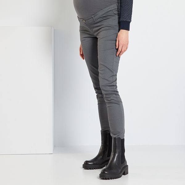 Skinny positiebroek null - GRIJS - Kiabi - 20,00€