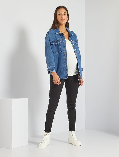 Skinny positiebroek - zwart - Kiabi - 20.00€
