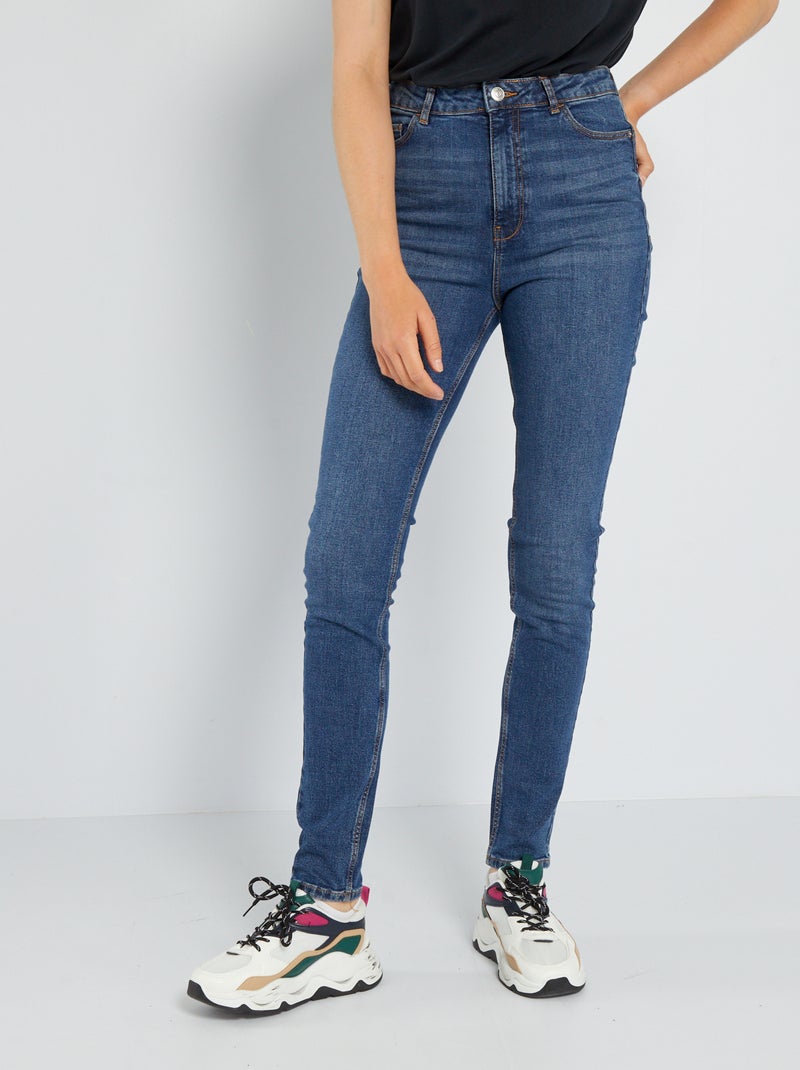Skinny push-upjeans - L28 BLAUW - Kiabi