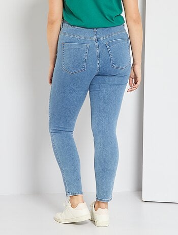 Skinny stretch jeans van denim met een hoge taille - Kiabi