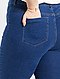     Skinny stretch jeans van denim met een hoge taille afbeelding 7
