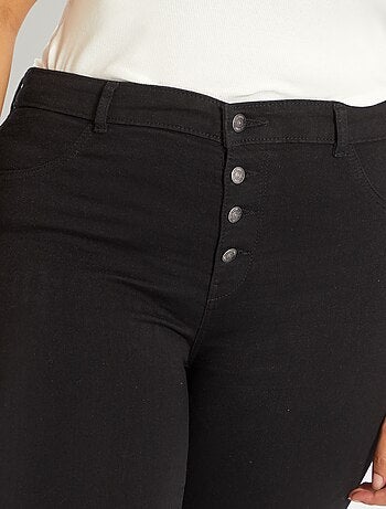 Skinny stretch jeans van denim met een hoge taille - Kiabi