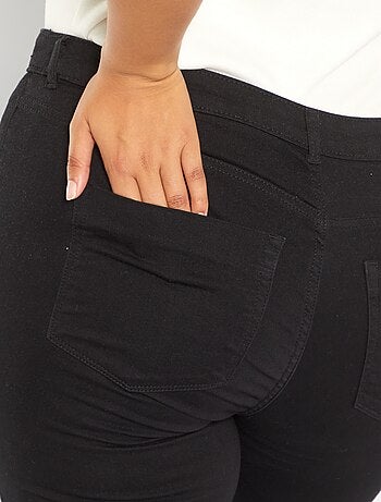 Skinny stretch jeans van denim met een hoge taille - Kiabi