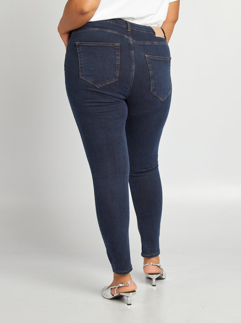 Skinny stretchbroek - 5 zakken - L30 BLAUW - Kiabi